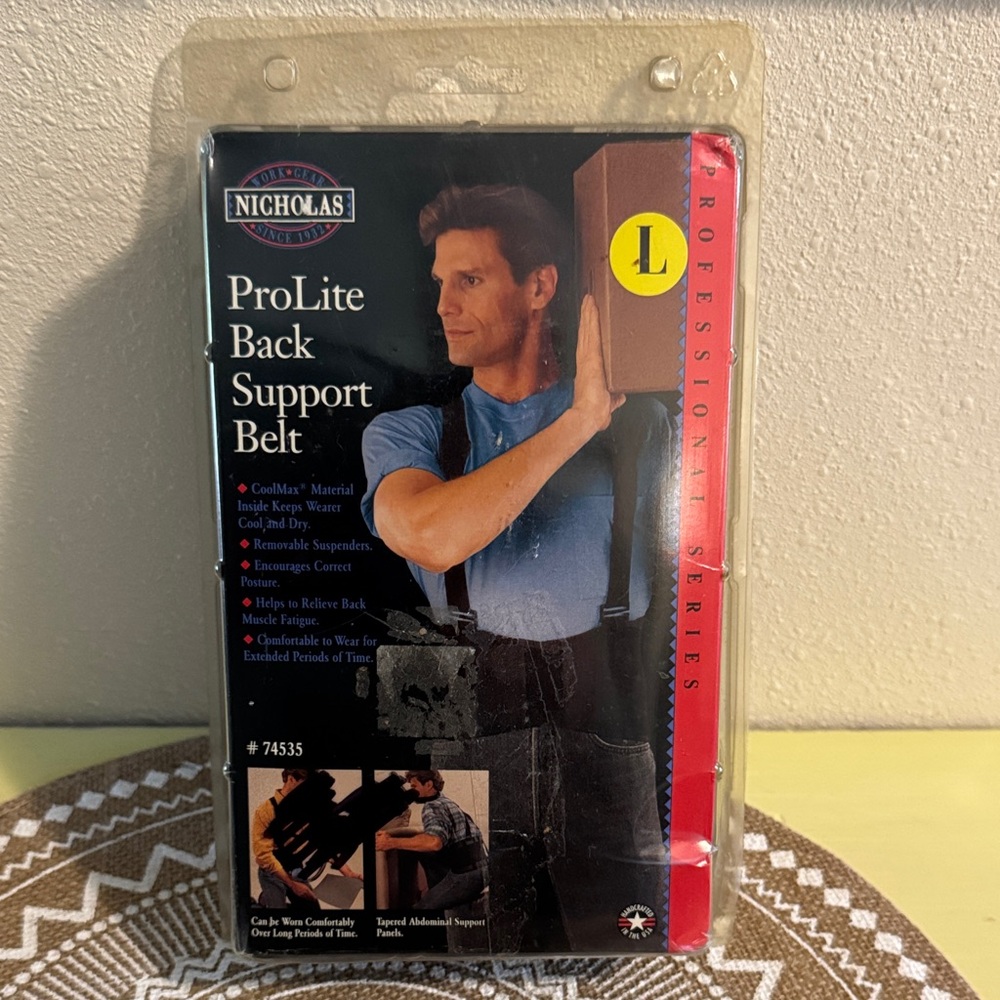 NICHOLAS ProLite Black Support Belt Black Large